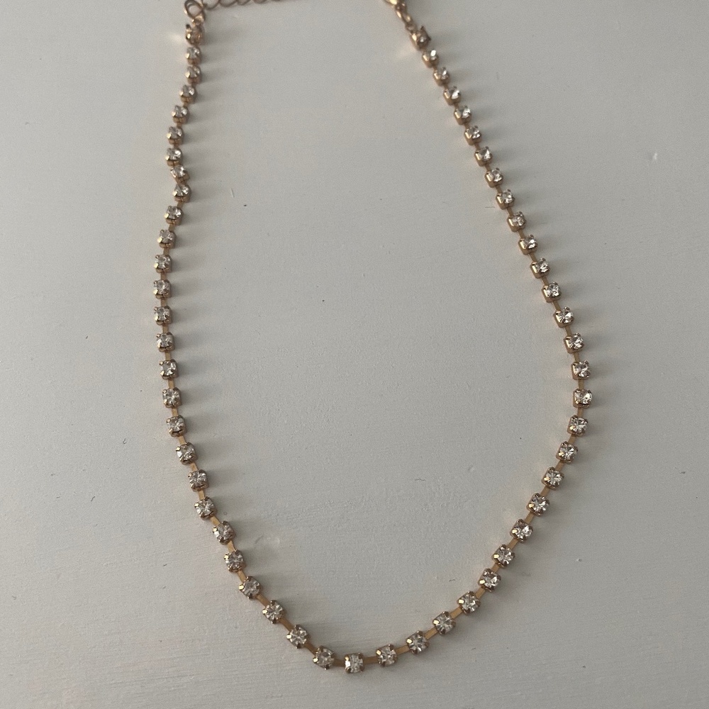 Gold Diamond Studded Necklace